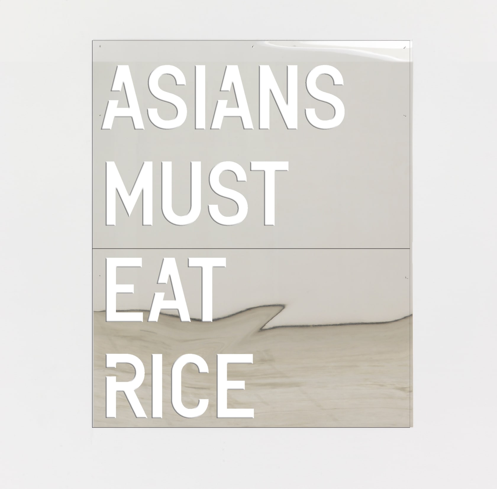 Rirkrit Tiravanija, untitled 2018 (asians must eat rice), 2018