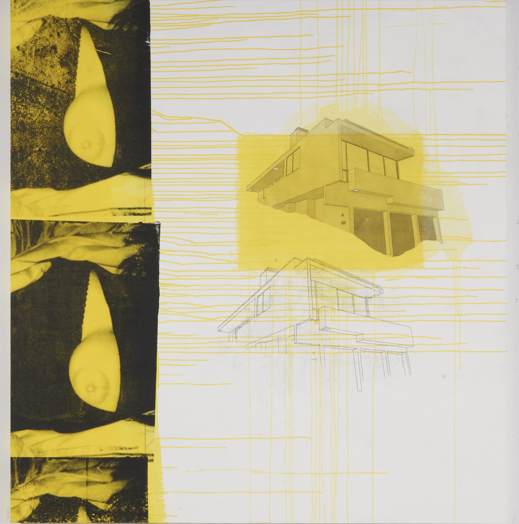 Julião Sarmento, Silver Lake Yellow Boob, 2010/2011