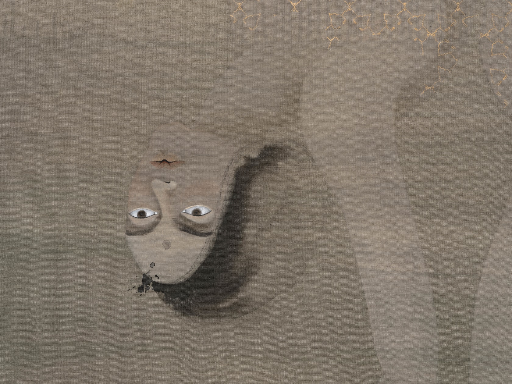 Hayv Kahraman The Five2020 Oil on linen 195.6 x 271.8 cm 77 x 107 in