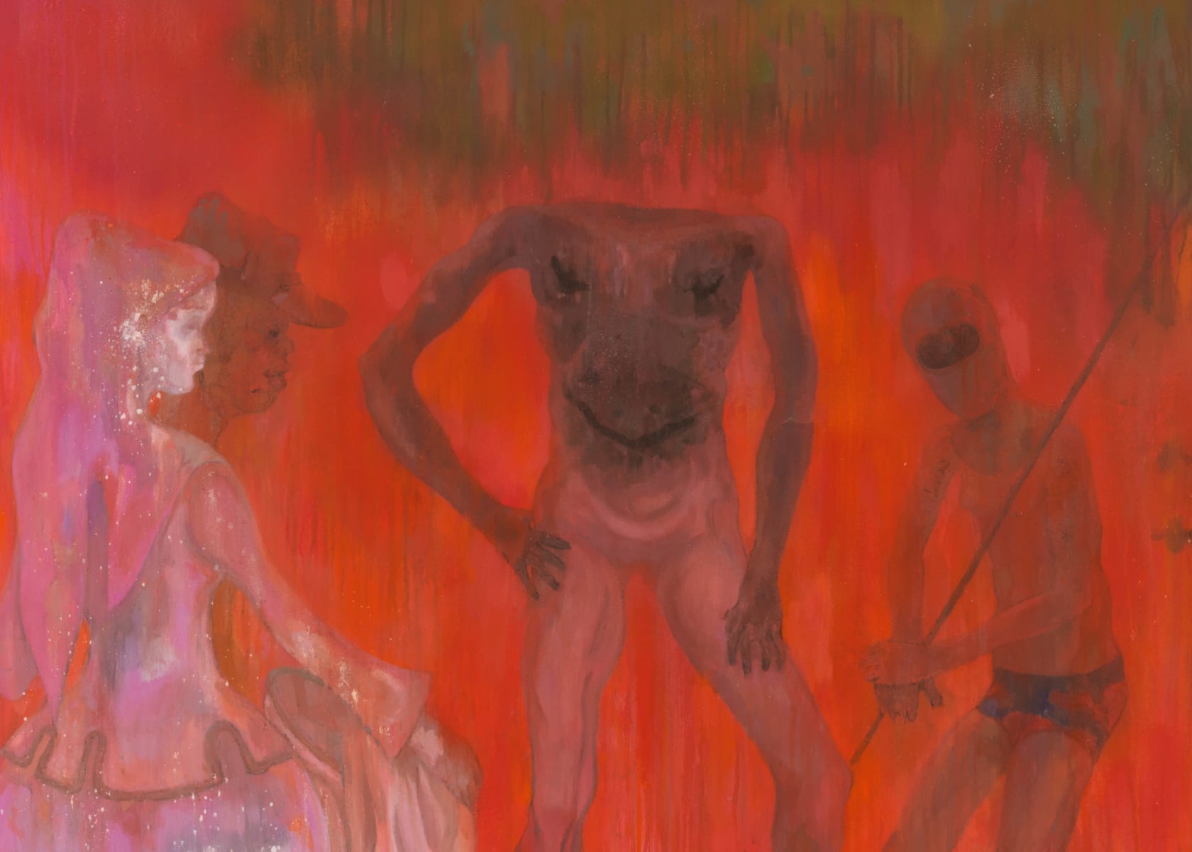 Sedrick Chisom, The Fugitives of The Southern Cross Gathered With the Monstrous Races Beneath a Juniper Tree along the Outer...