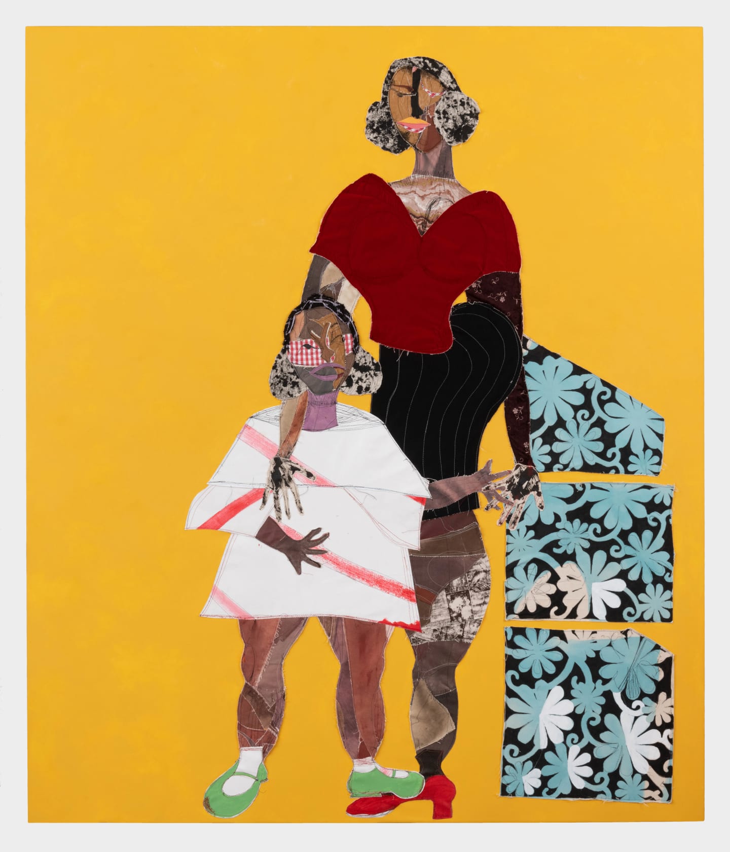 Tschabalala Self, Sisters, 2021