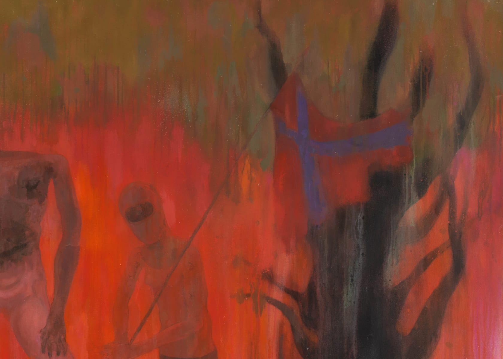 Sedrick Chisom, The Fugitives of The Southern Cross Gathered With the Monstrous Races Beneath a Juniper Tree along the Outer...