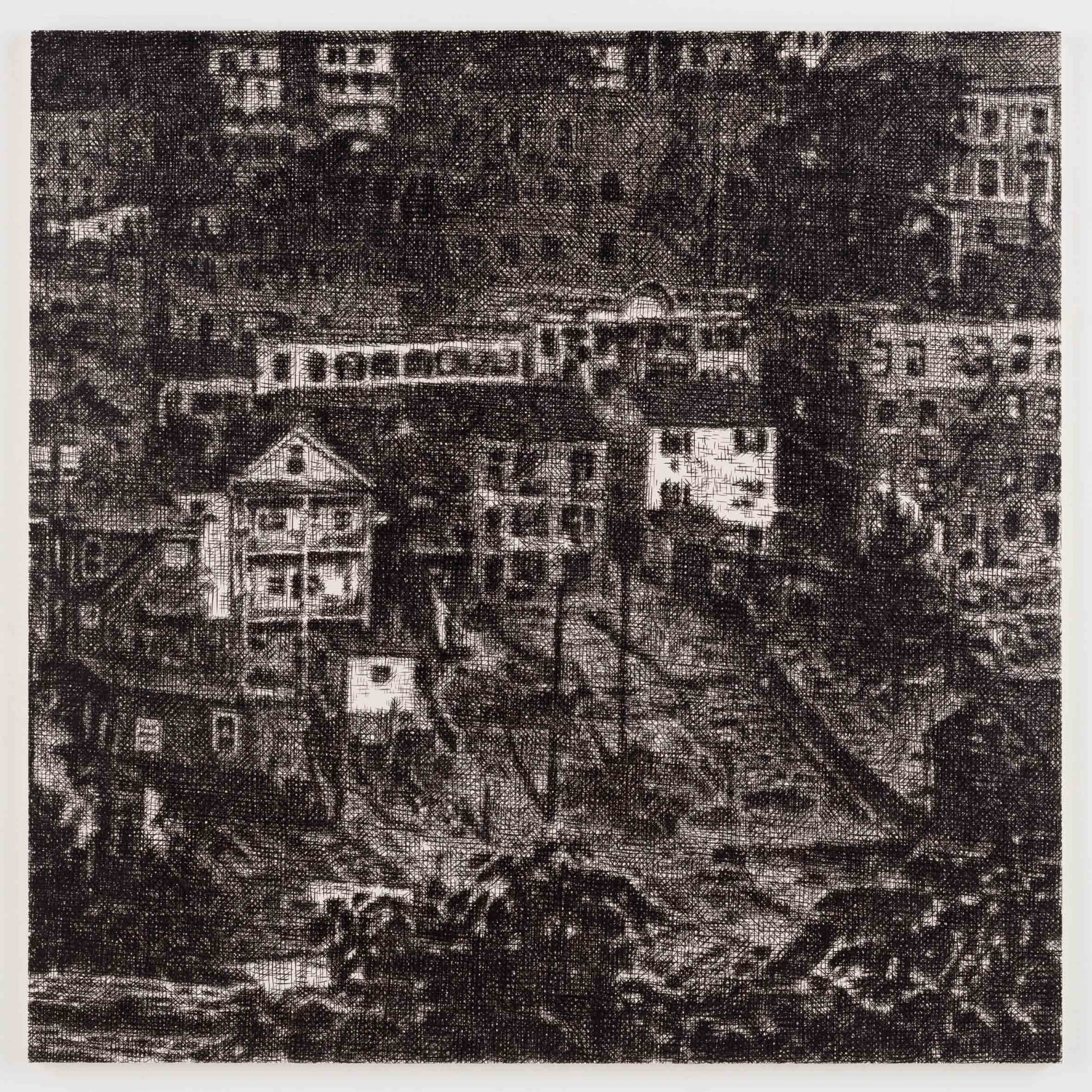 Wayne Gonzales, View of Ossining, New York, 1930 (Walker Evans), 2015