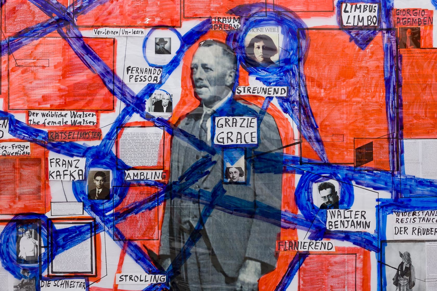 Thomas Hirschhorn, The Robert Walser-Map, 2020