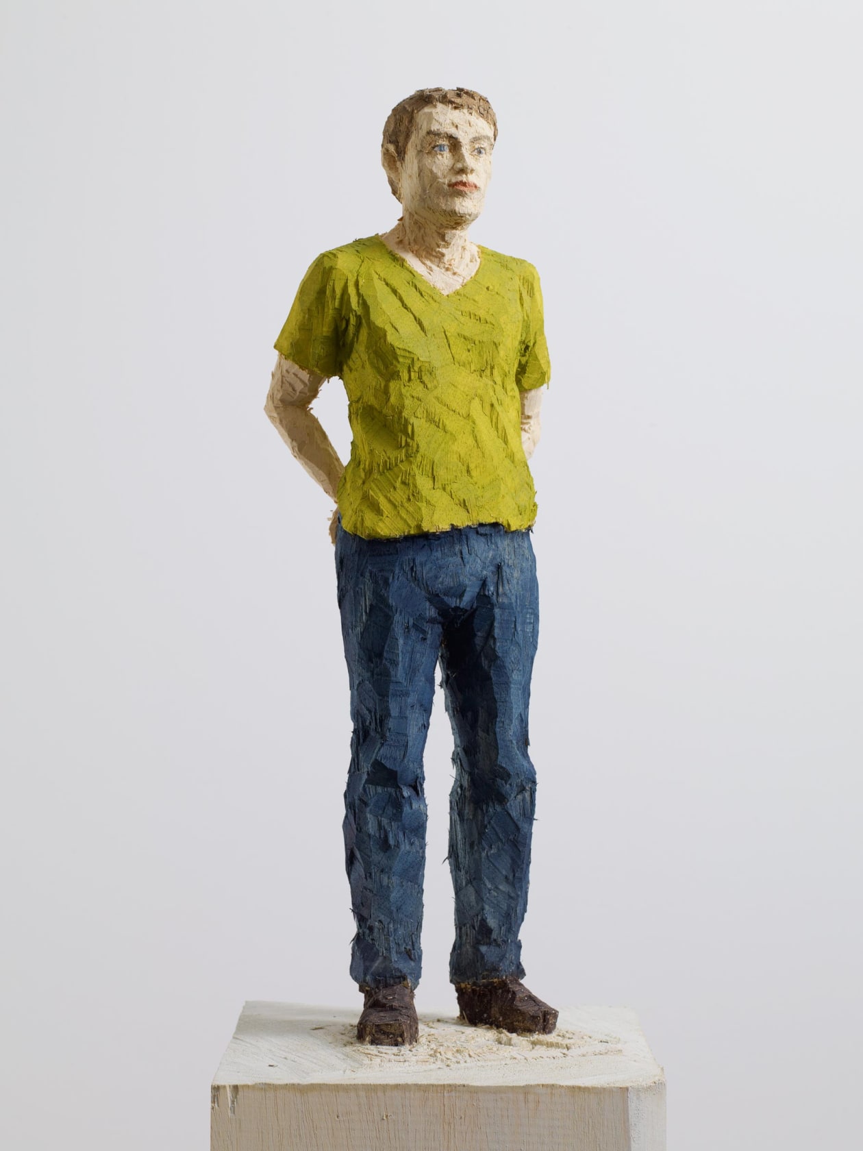 Stephan Balkenhol, Man with Green Shirt, 2013
