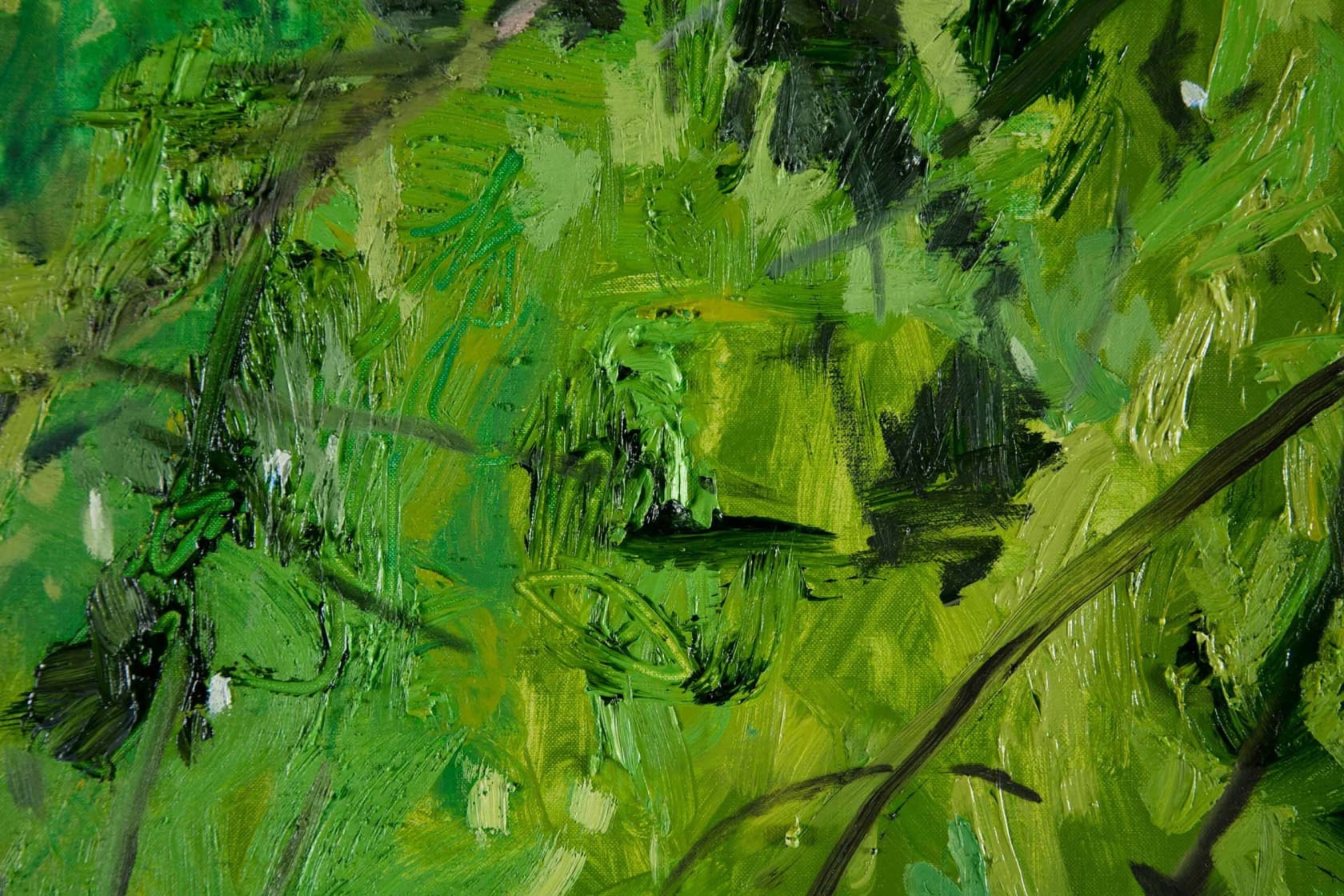 Jim Hodges, Julie's Green I (old growth Oregon sideways), 2017