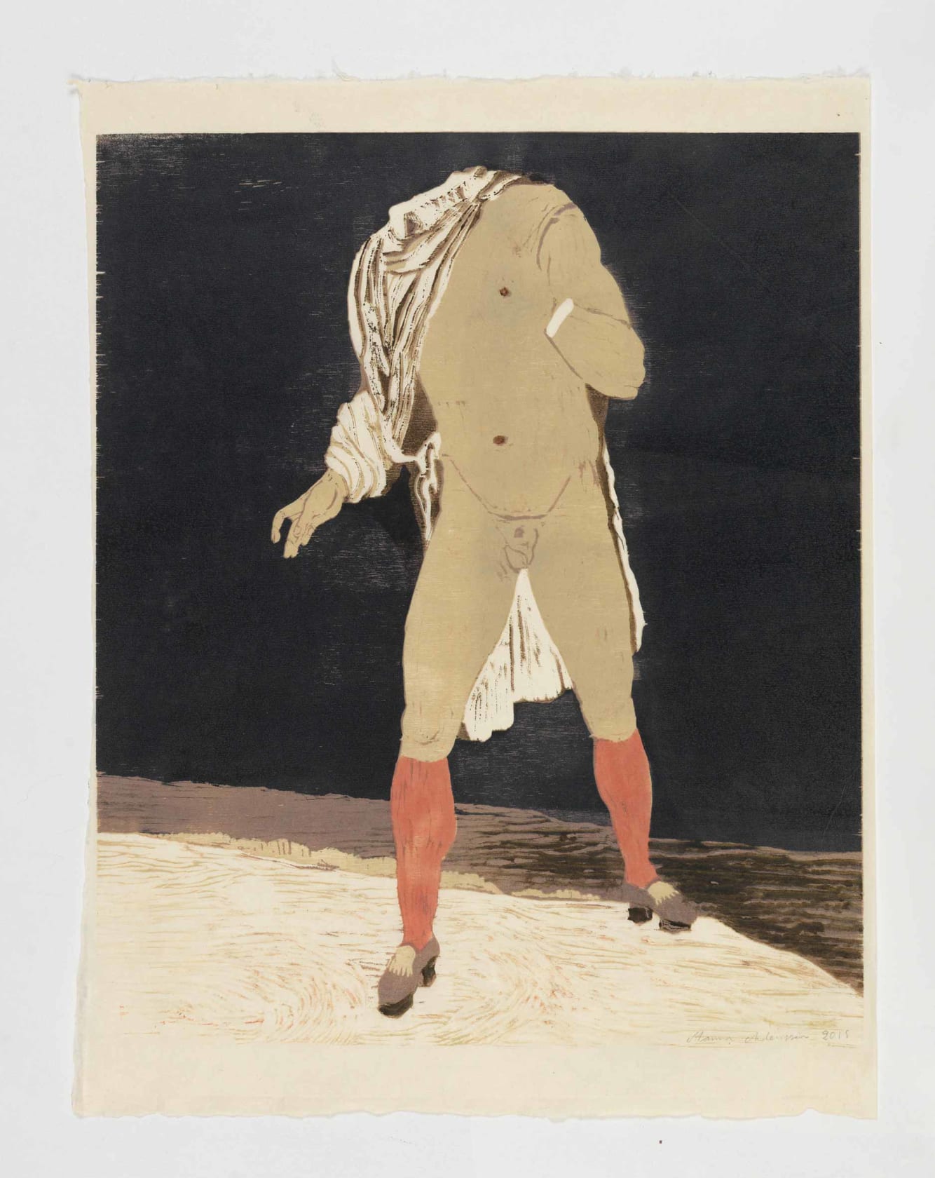 Mamma Andersson Headless Man in Stockings, 2015