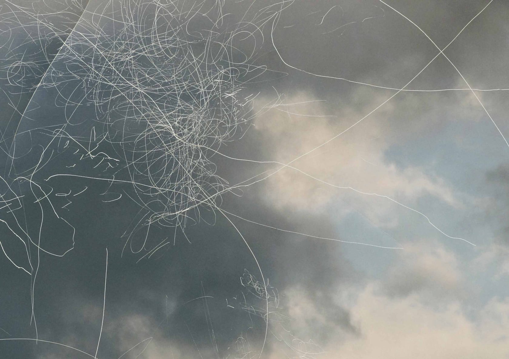 Jim Hodges, Scratched Sky/Horizontal II, 2012
