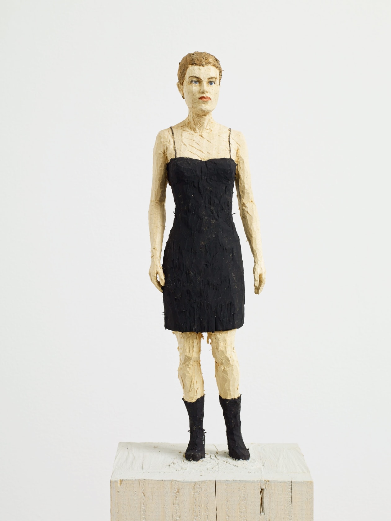 Stephan Balkenhol, Woman in Black Dress, 2014