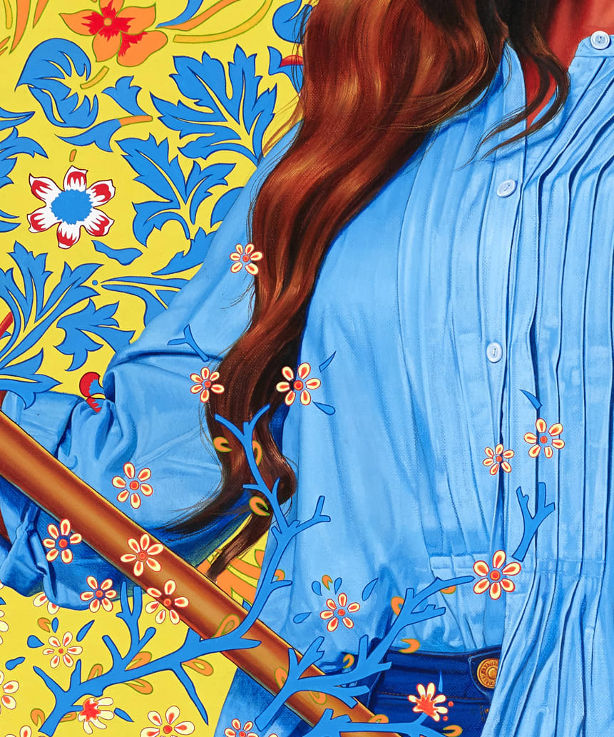Kehinde Wiley, Portrait of Dorinda Essah, 2020