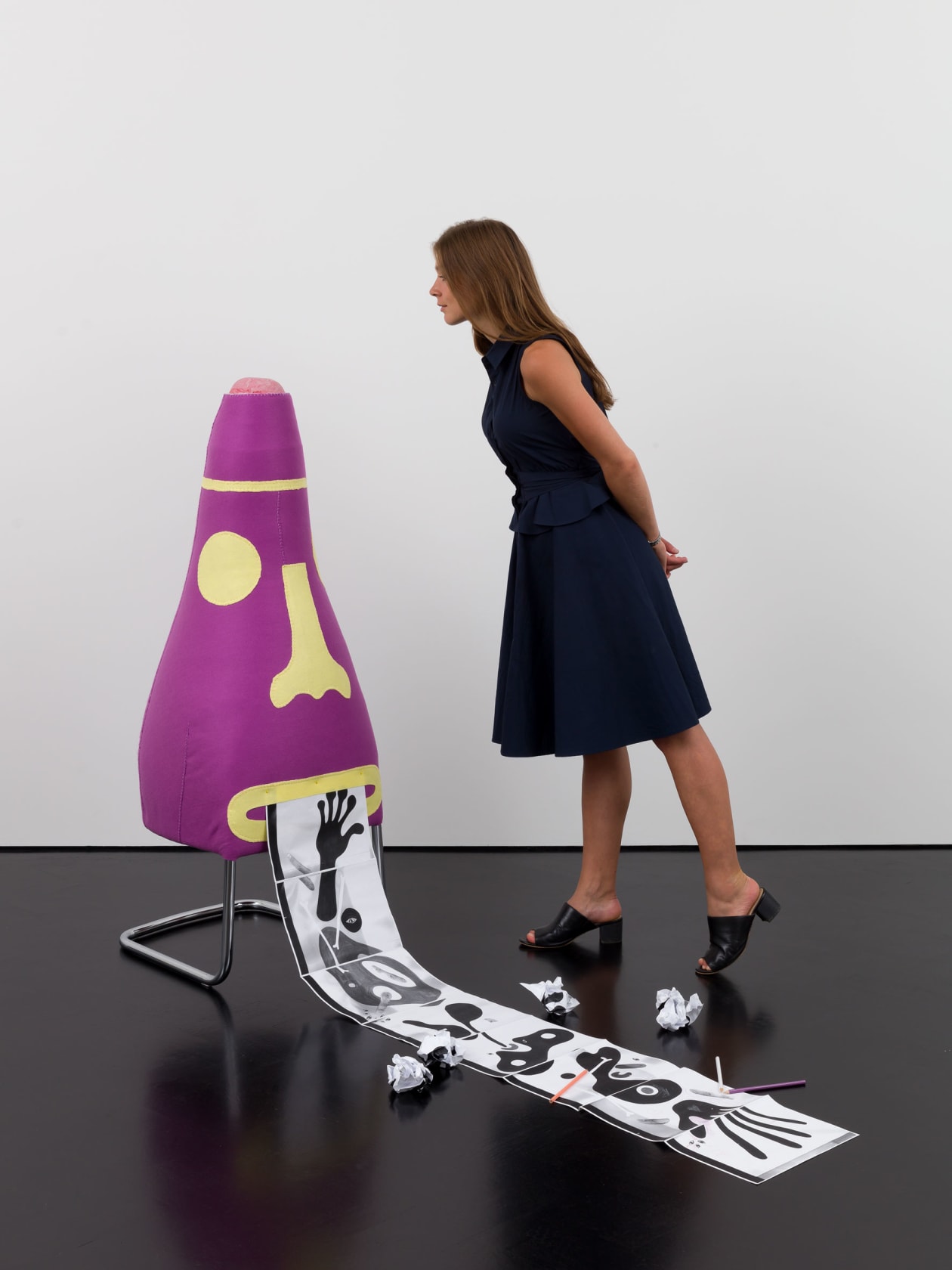 Jonathan Baldock, I'll Be Your Mirror, Reflect What You Are (3) (Form Seated as Artist Photocopier), 2015