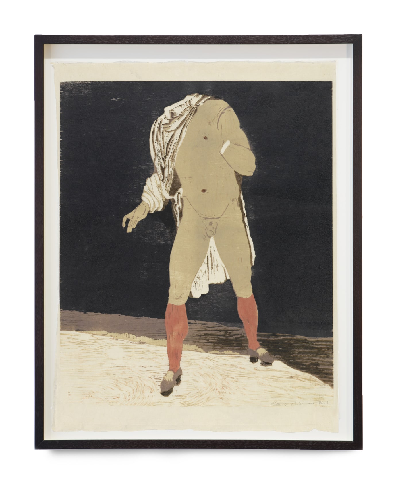 Mamma Andersson Headless Man in Stockings, 2015