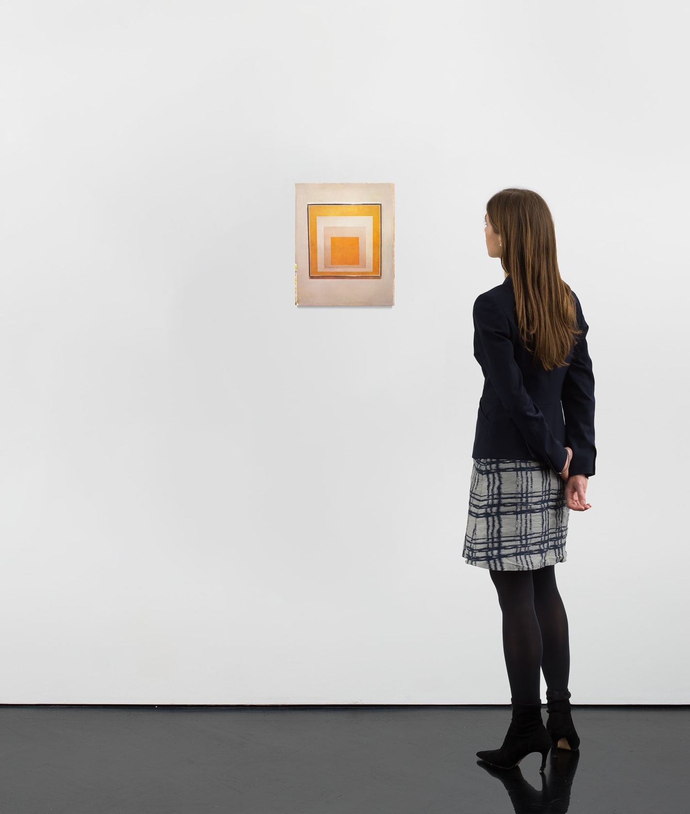 Juan Araujo, Painting of two whites between two yellows, 2020