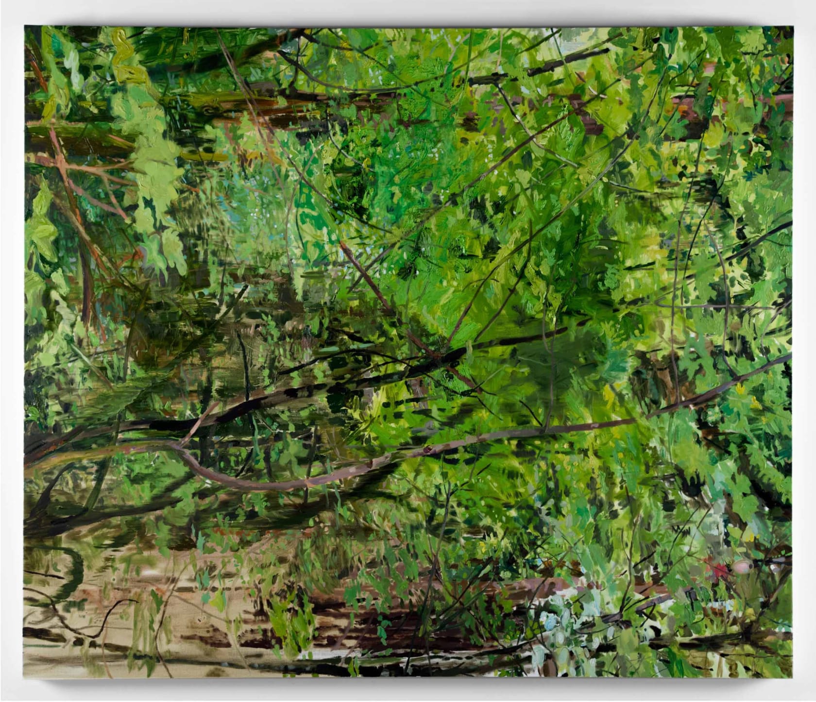 Jim Hodges, Julie's Green I (old growth Oregon sideways), 2017