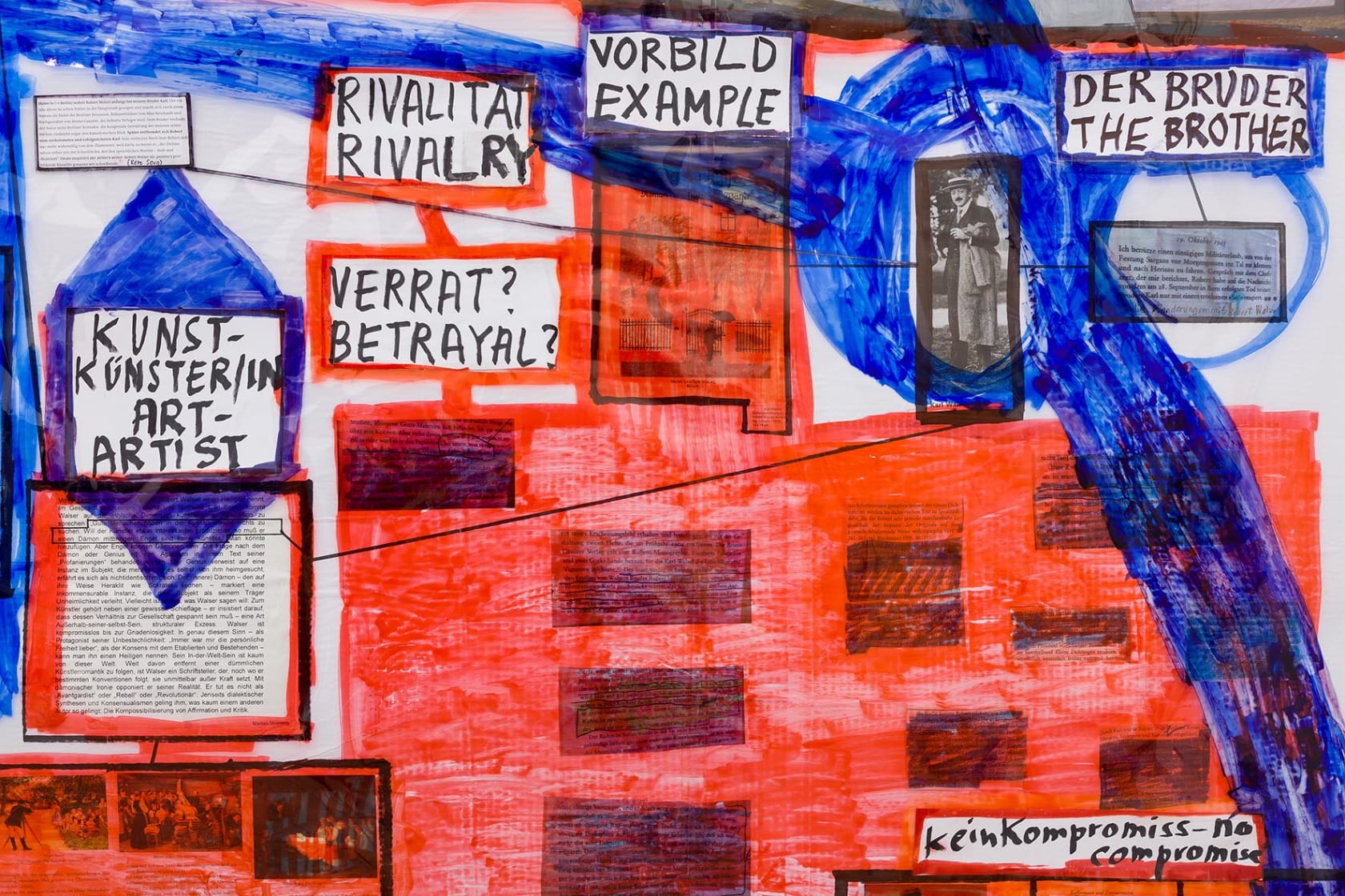 Thomas Hirschhorn, The Robert Walser-Map, 2020