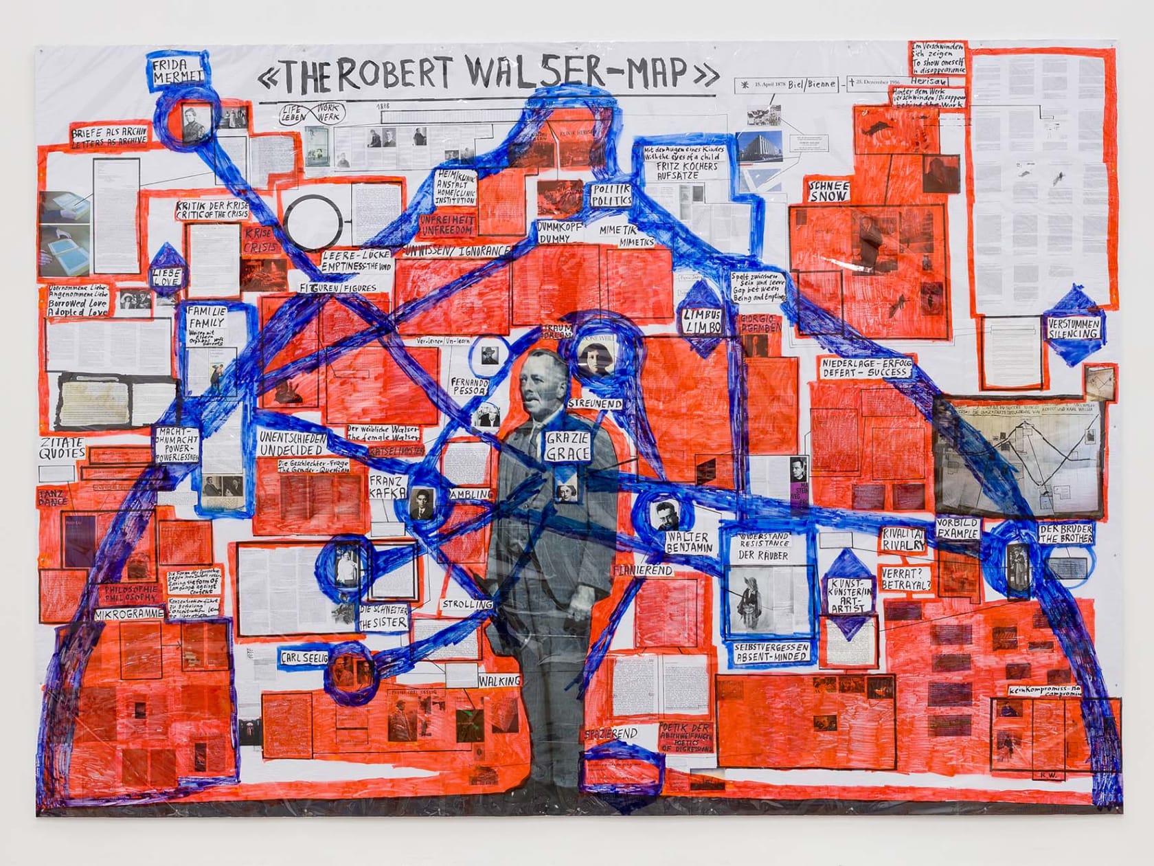 Thomas Hirschhorn, The Robert Walser-Map, 2020