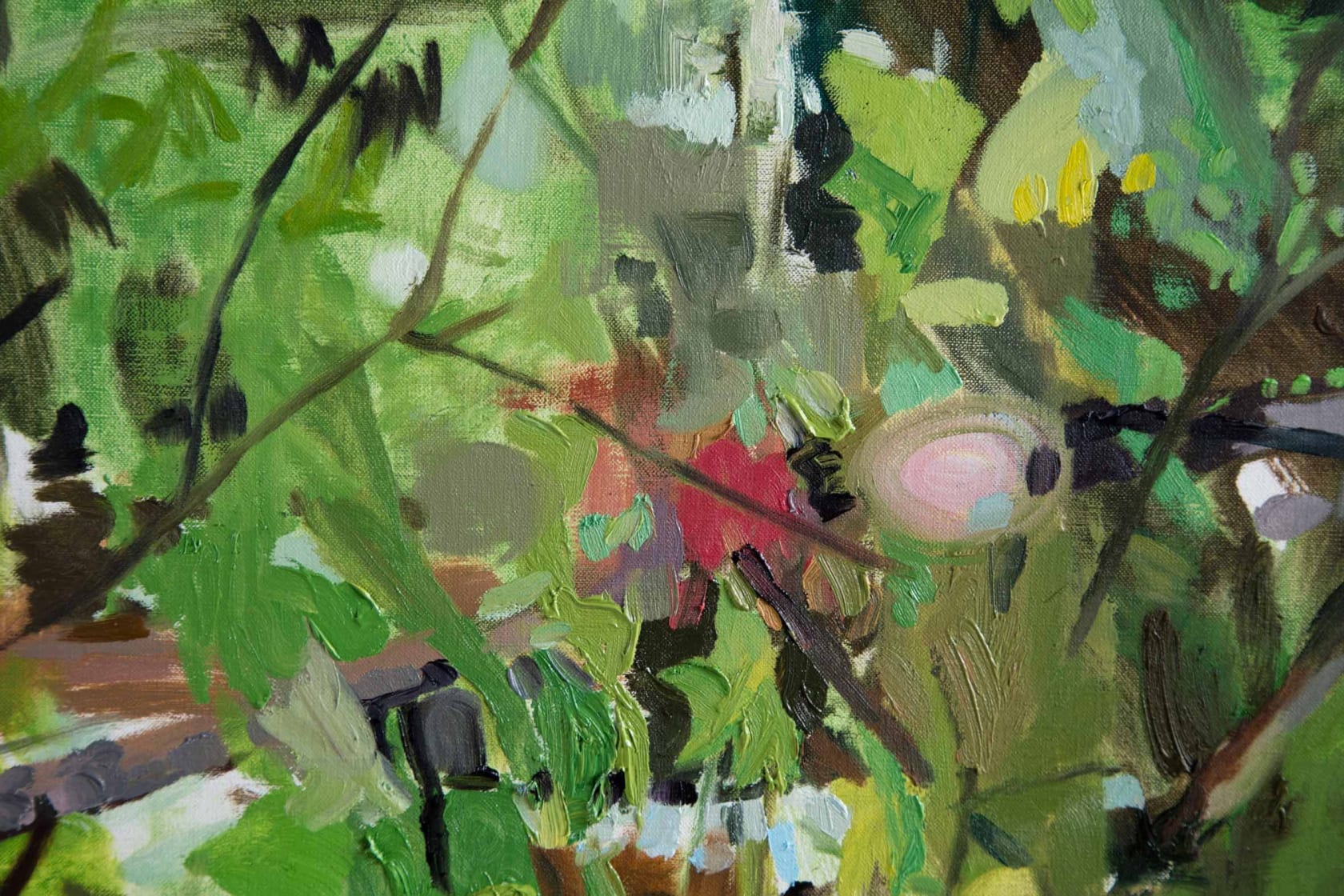 Jim Hodges, Julie's Green I (old growth Oregon sideways), 2017