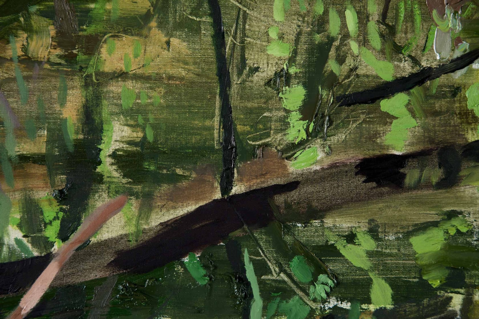 Jim Hodges, Julie's Green I (old growth Oregon sideways), 2017