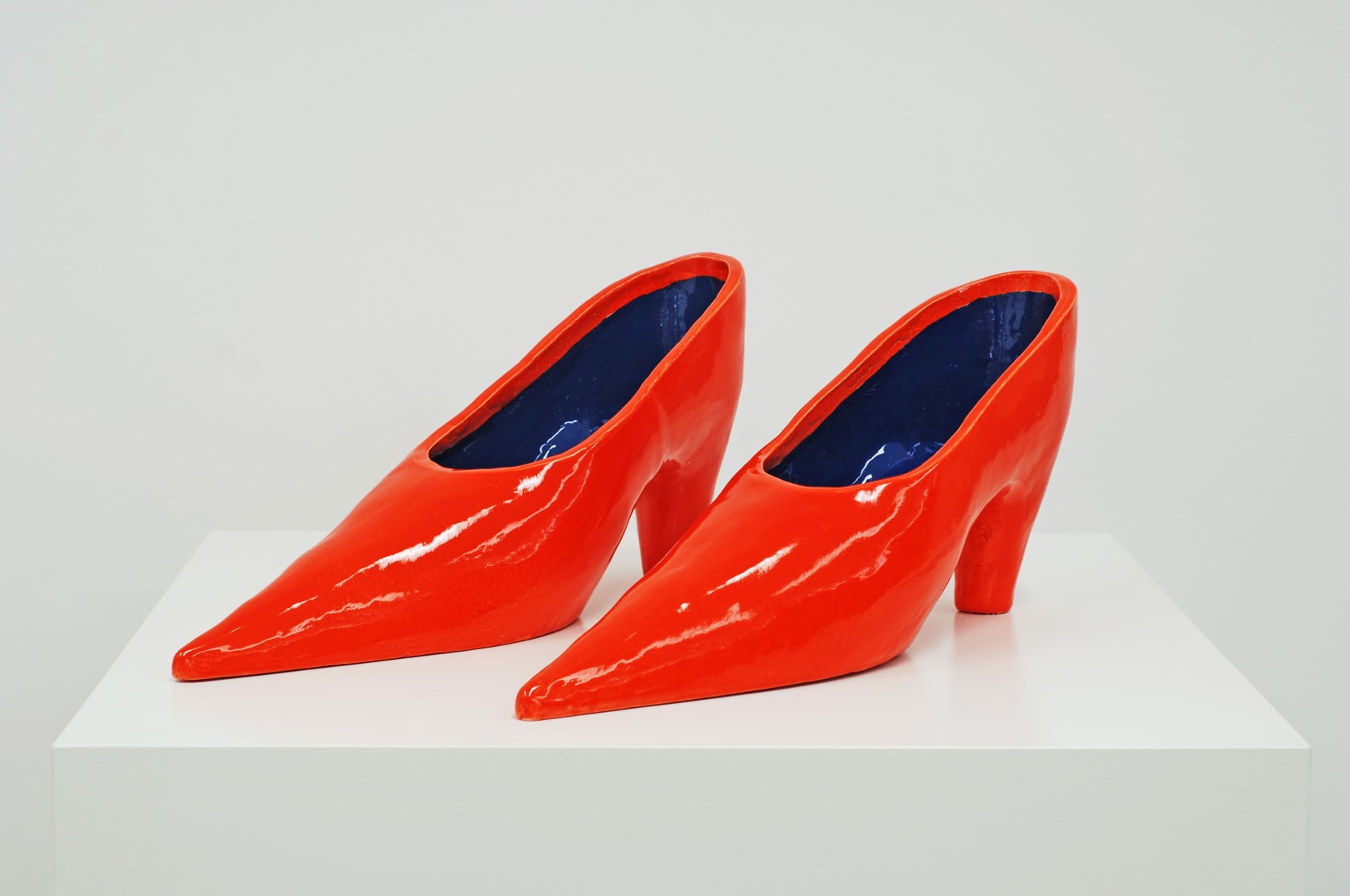 David Shrigley, Big Shoes (Orange 3), 2013
