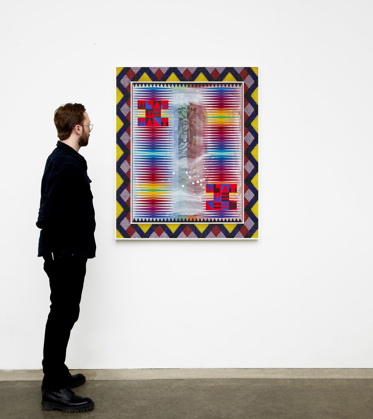 Jeffrey Gibson WHAT WE WANT WHAT WE NEED, 2021