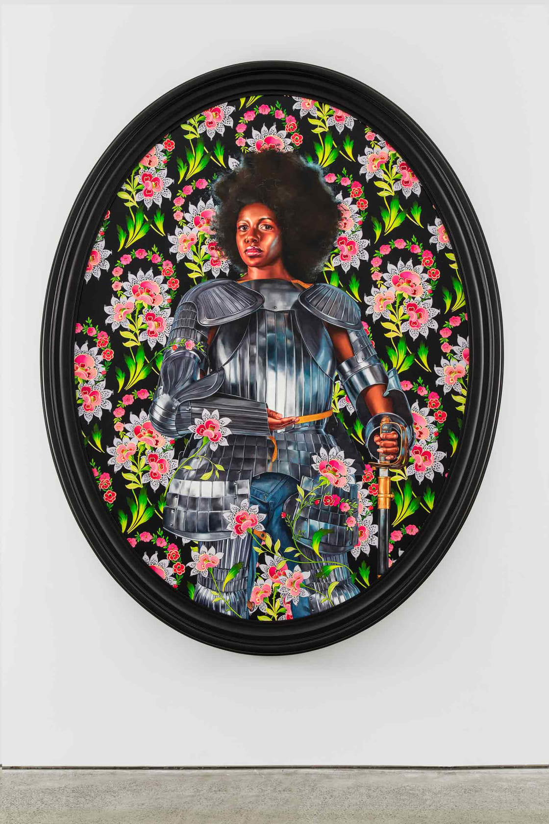 Kehinde Wiley, Portrait of Nelly Moudime, 2019