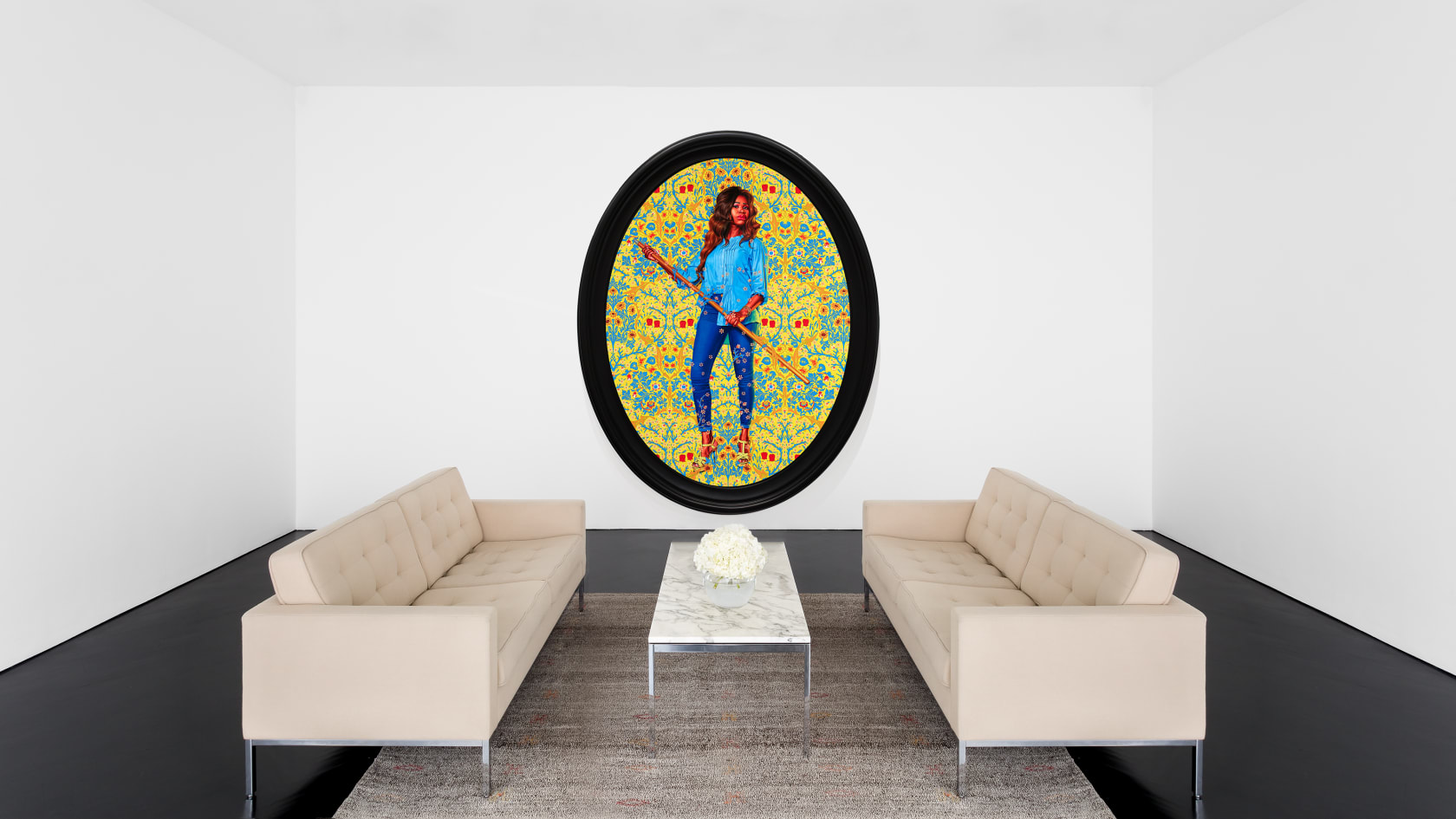 Kehinde Wiley, Portrait of Dorinda Essah, 2020
