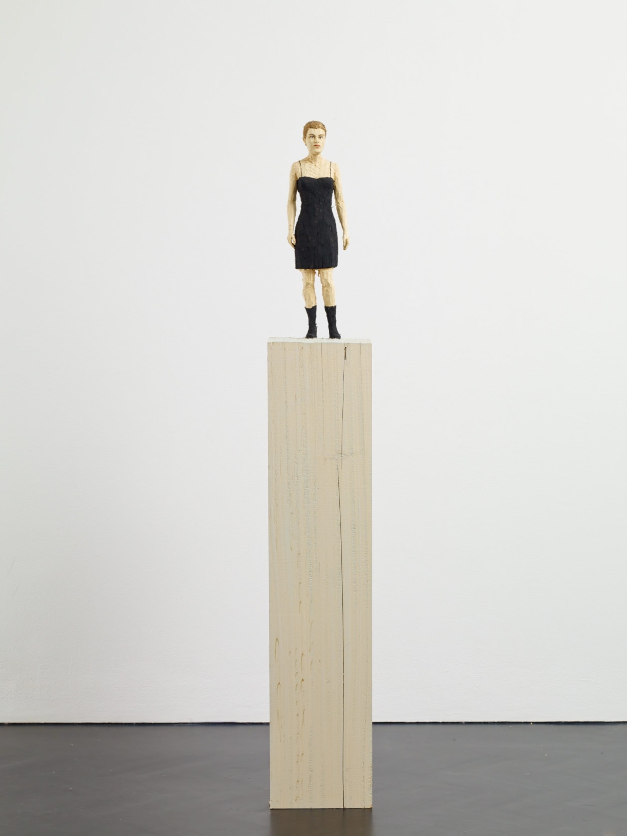 Stephan Balkenhol, Woman in Black Dress, 2014