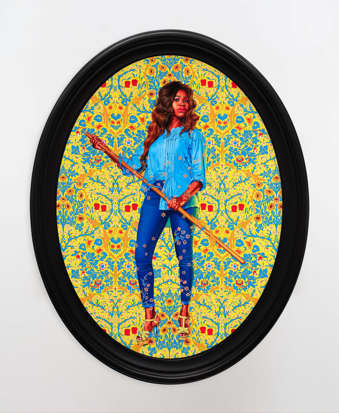 Kehinde Wiley, Portrait of Dorinda Essah, 2020