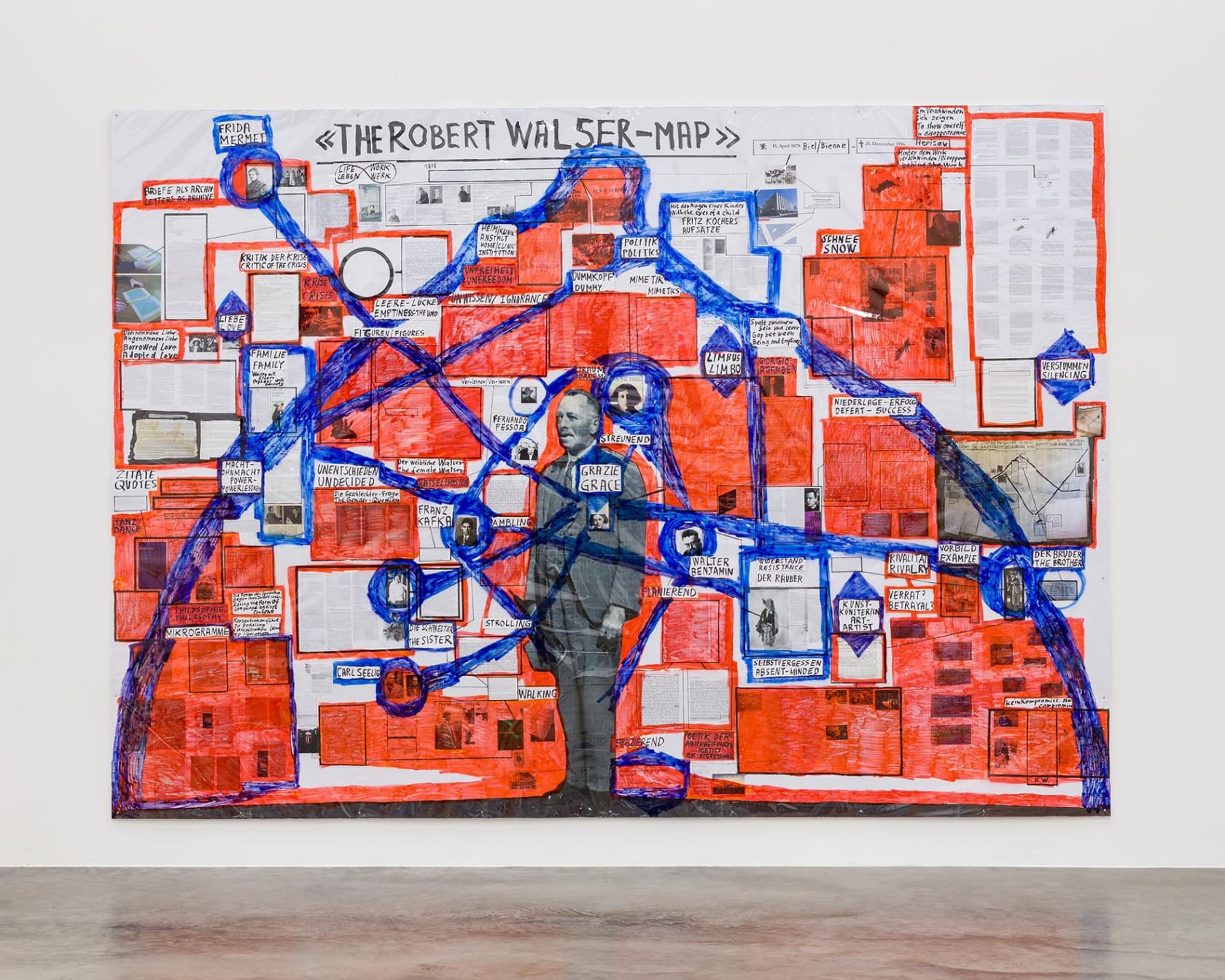 Thomas Hirschhorn, The Robert Walser-Map, 2020