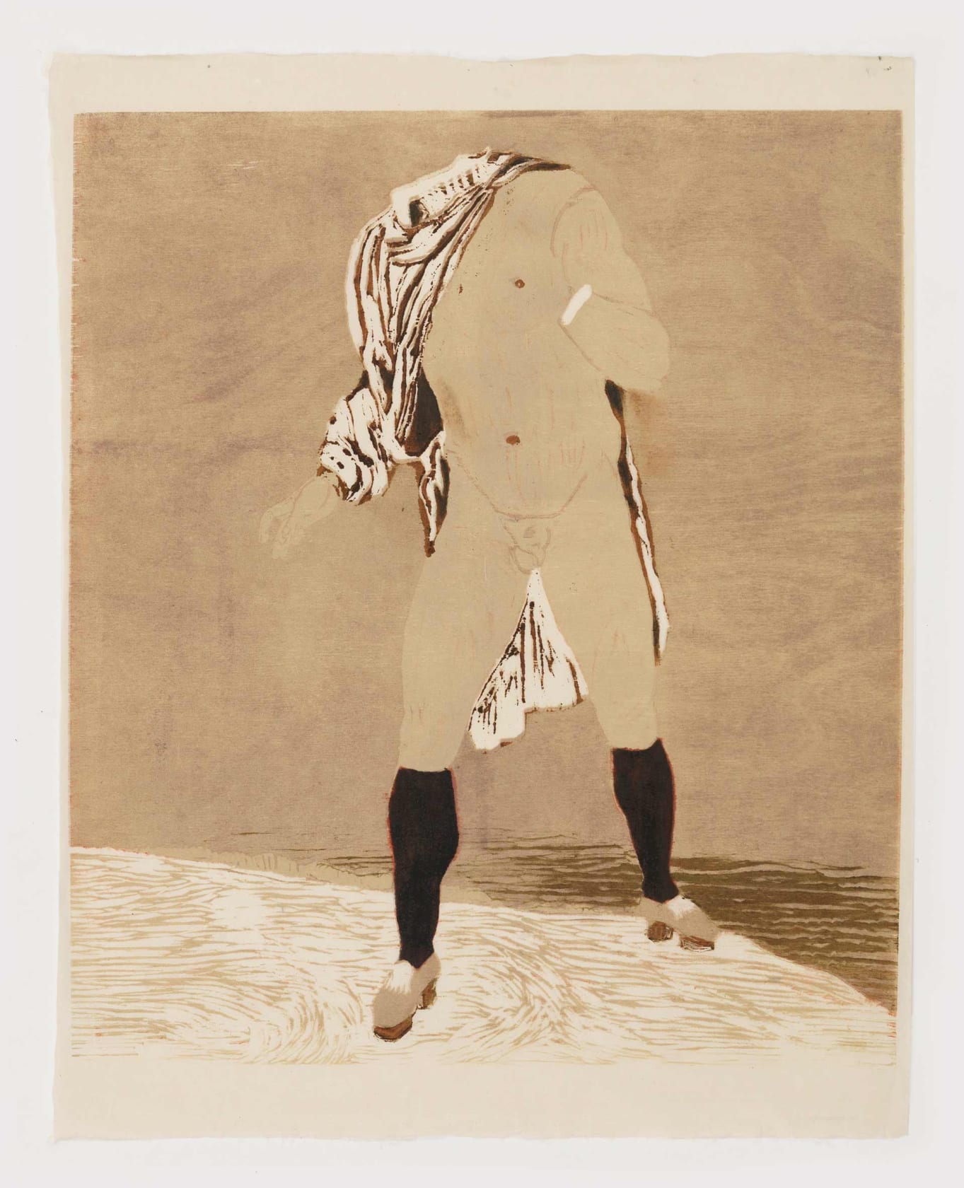 Mamma Andersson, Headless Man in Stockings, 2015