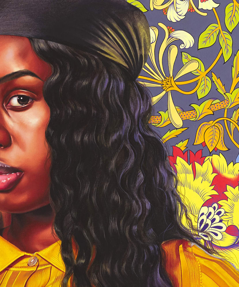 Kehinde Wiley, Portrait of Savannah Essah, 2020