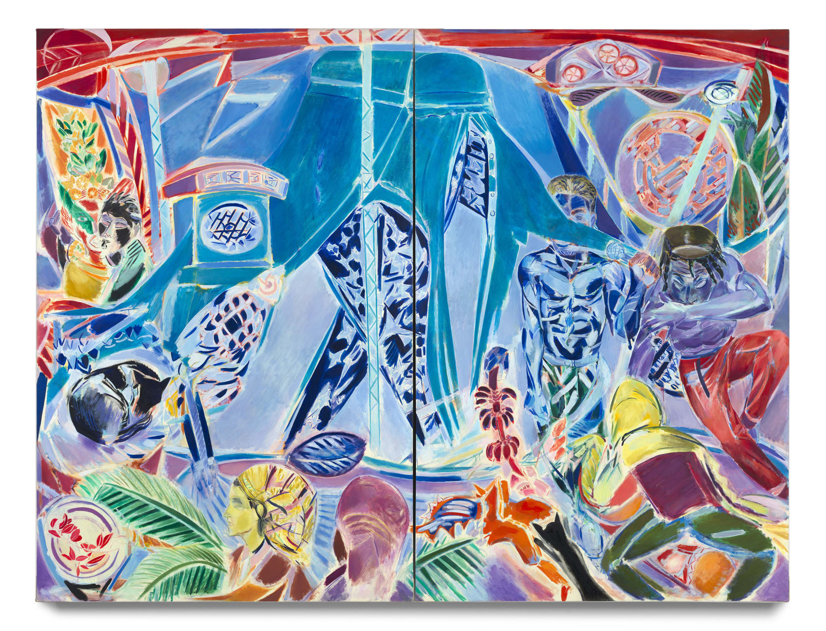 Denzil Forrester, Blue Tent, 1984