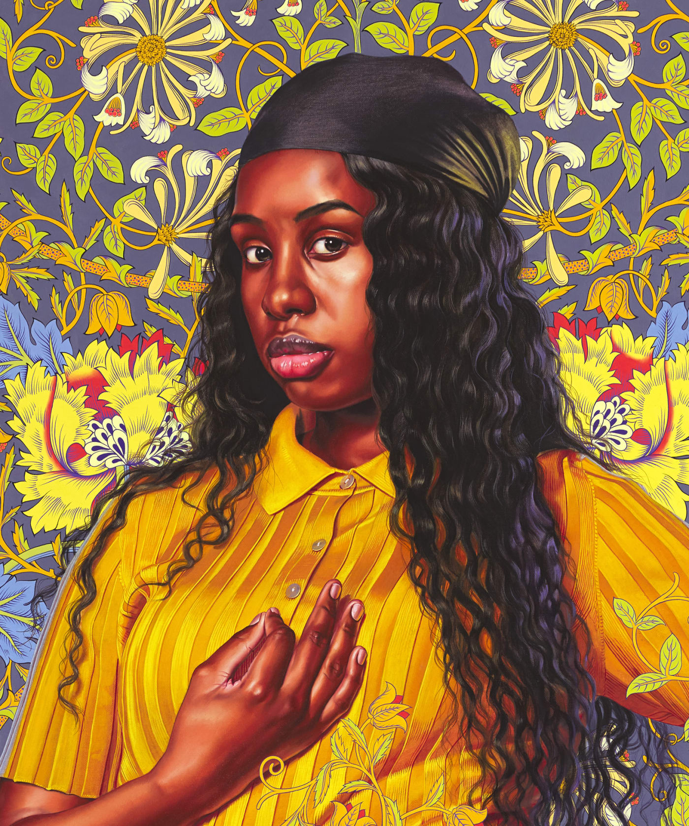 Kehinde Wiley, Portrait of Savannah Essah, 2020