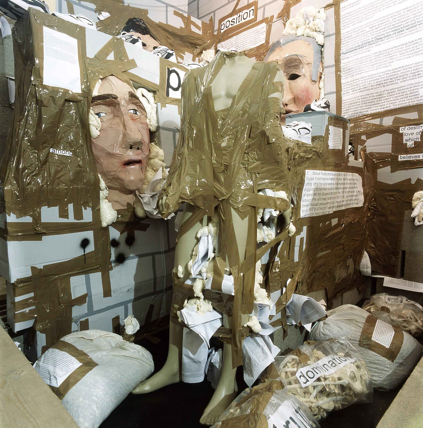 Thomas Hirschhorn, Unfinished Walls, 2004