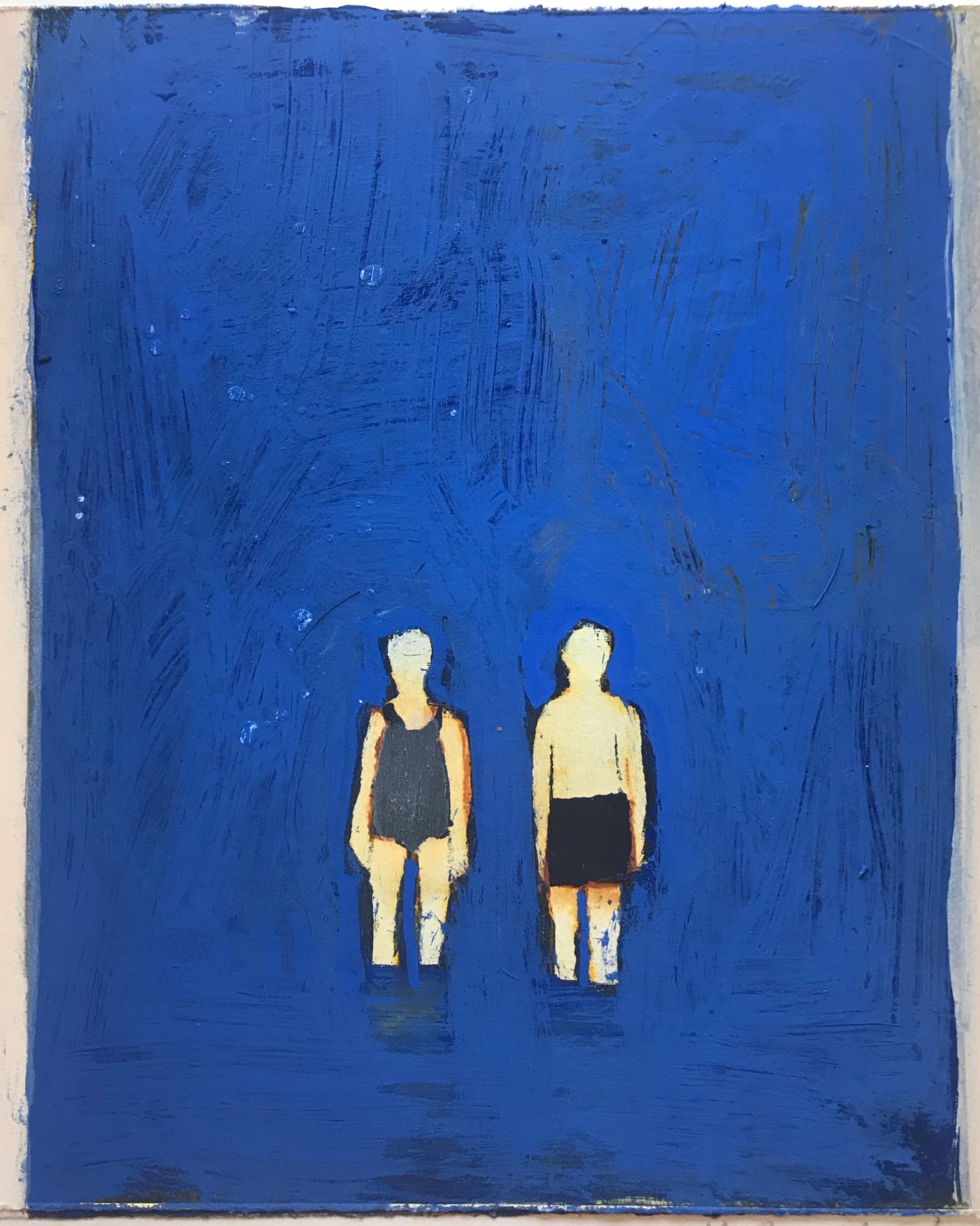 Katherine Bradford, Couple on Blue, 2014 | Unit London