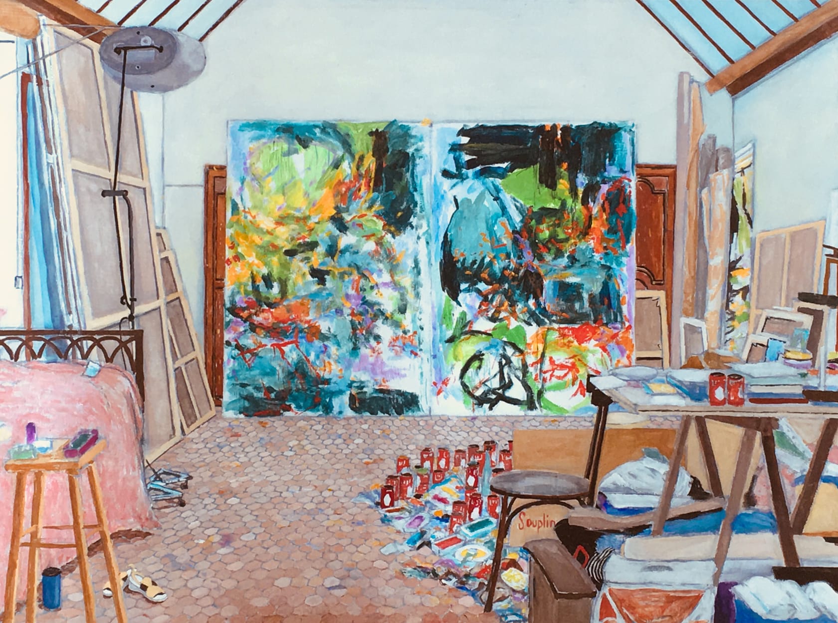 Damian Elwes, Joan Mitchell's Studio in Vetheuil/France, 2017