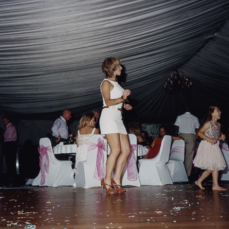 Lucy Levene, Woman dancing, Tara & Vito's Wedding, Bedford, UK, 2013