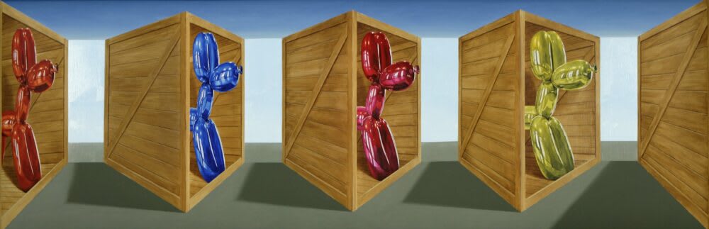 Patrick Hughes Koons Poodles, 2011