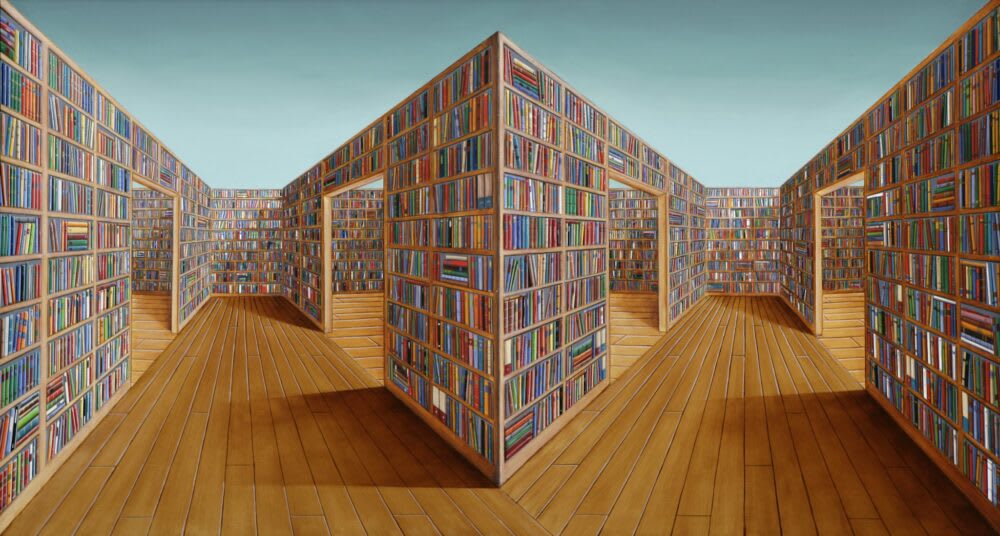 Patrick Hughes A Brown Study, 2010