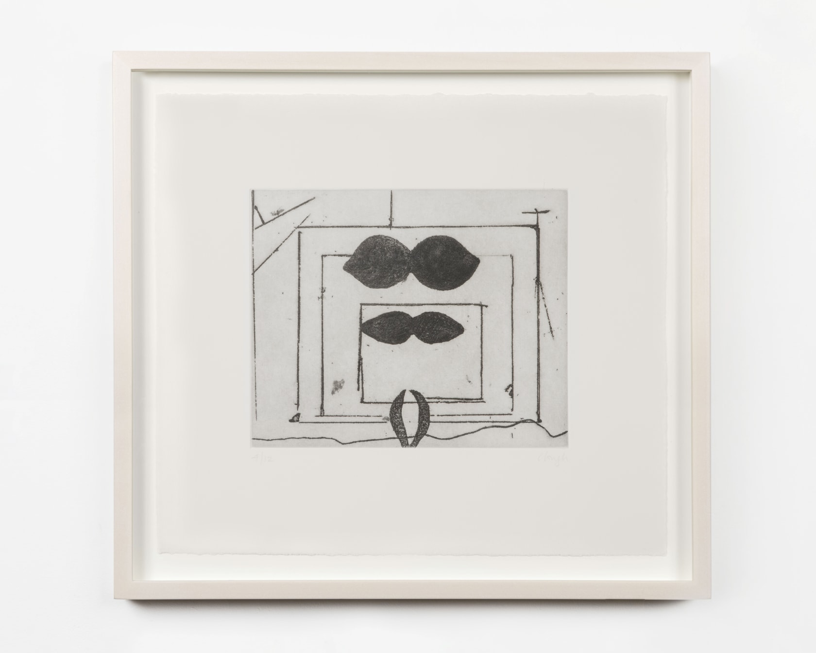 PRUNELLA CLOUGH Shadow Play 2, 1992 Etching 38 x 41 cm | 15 x 16 1/4 in Edition of 12...