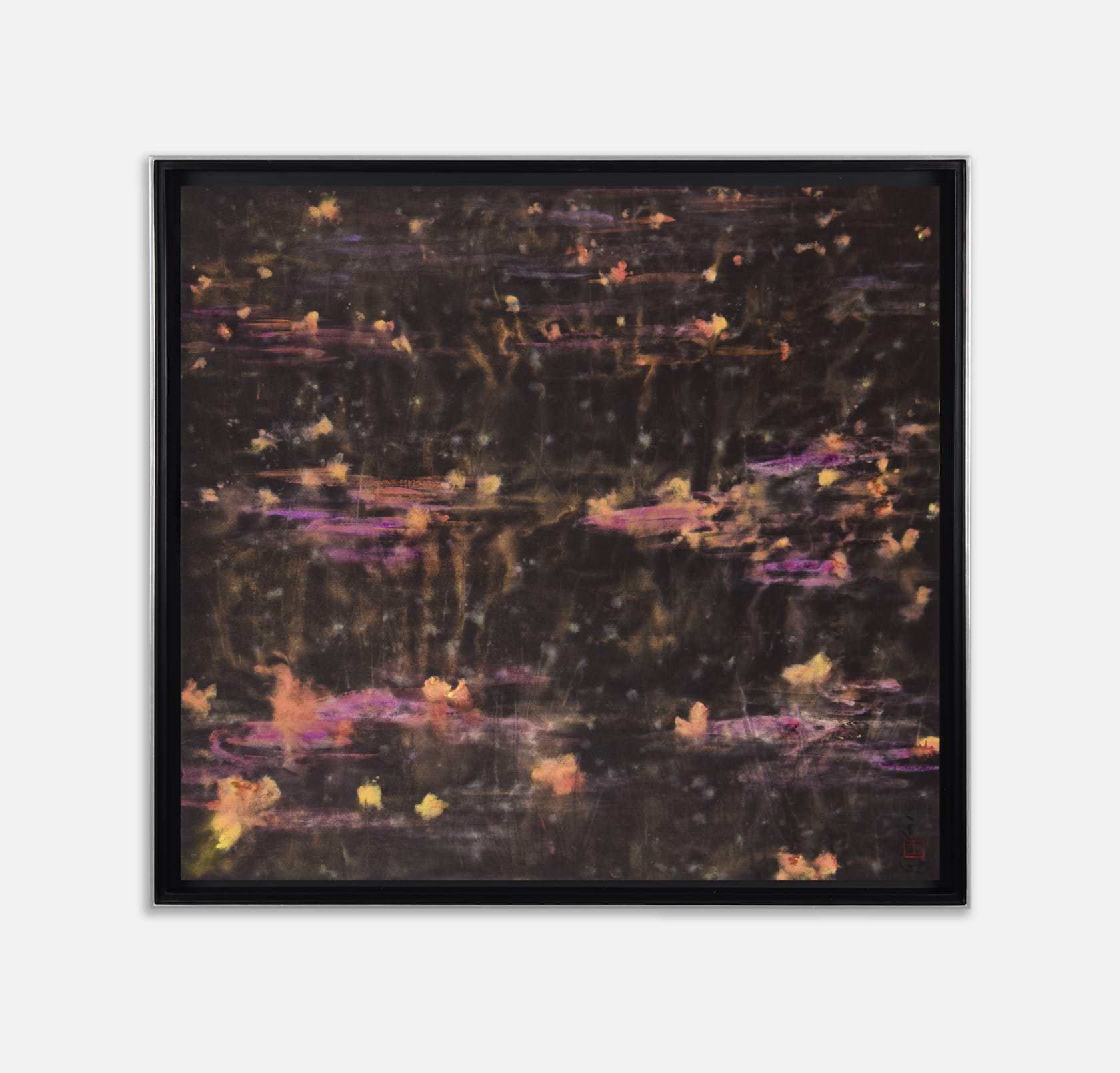 Wang Tingxin, Water Lilies in Golden Rain, 2017