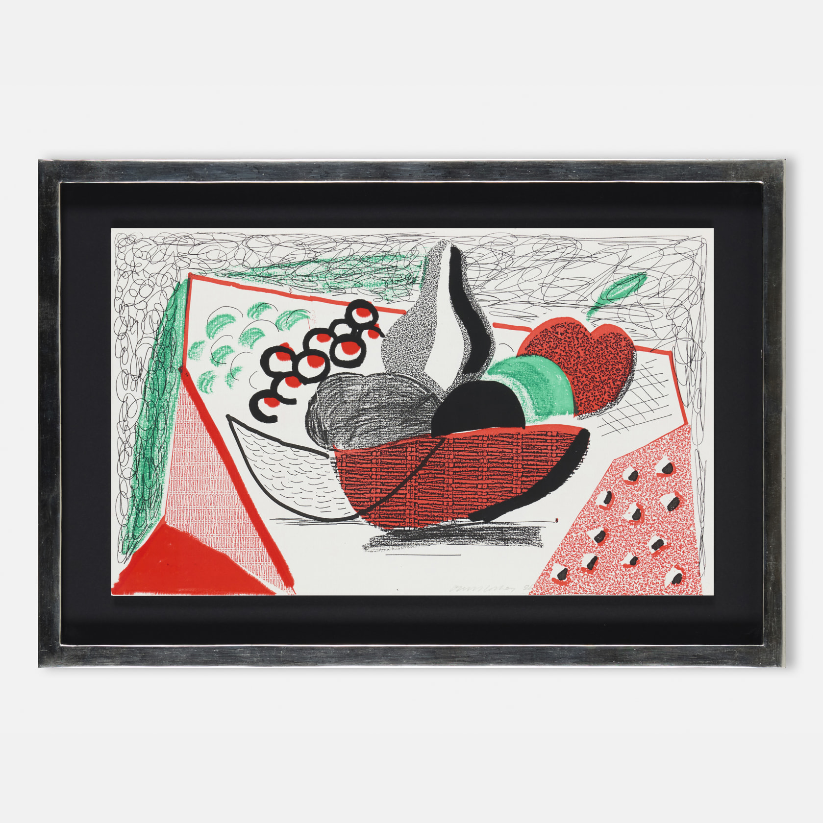 David Hockney, Apples, Pears and Grapes, May 1986, 1986