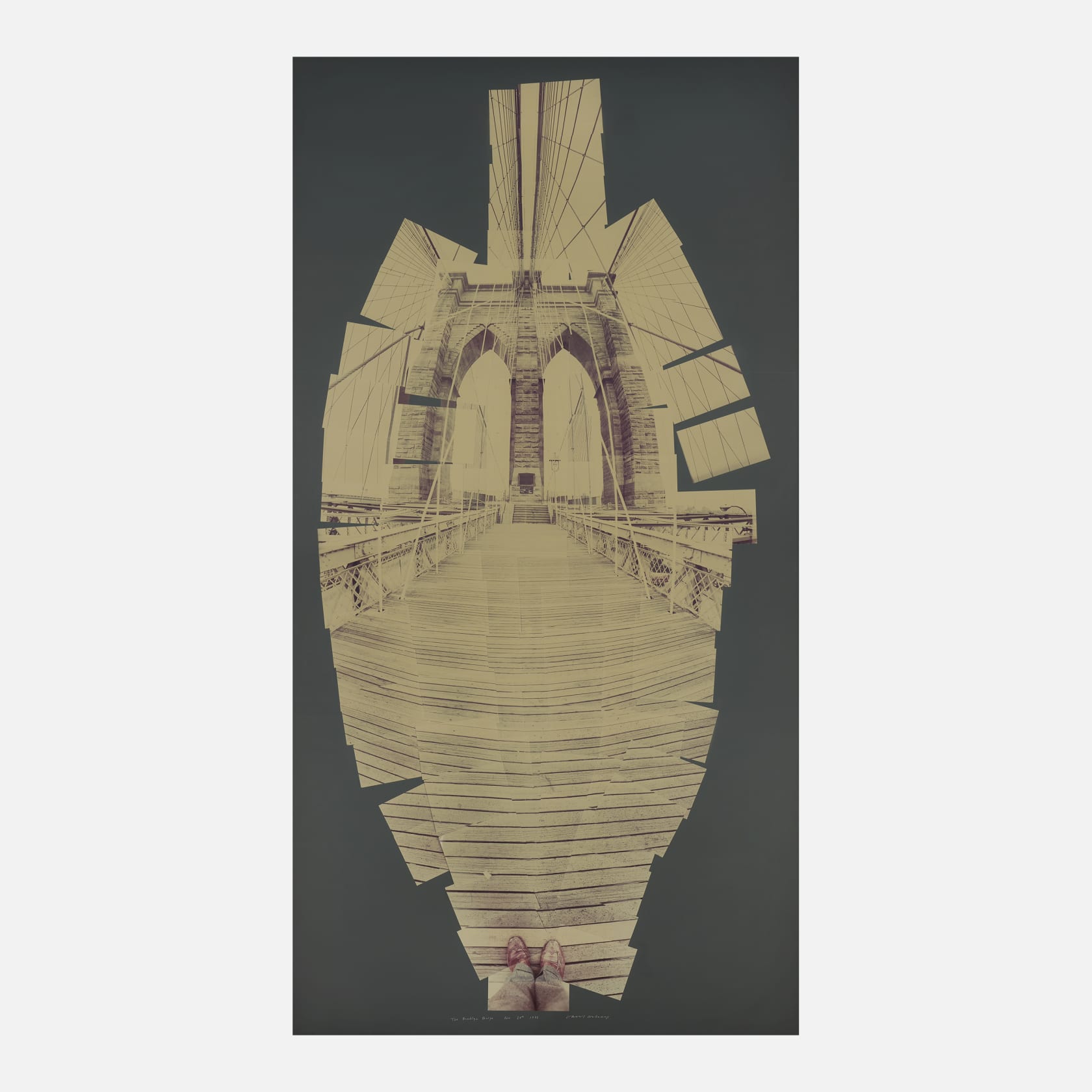 David Hockney, Brooklyn Bridge , 1982