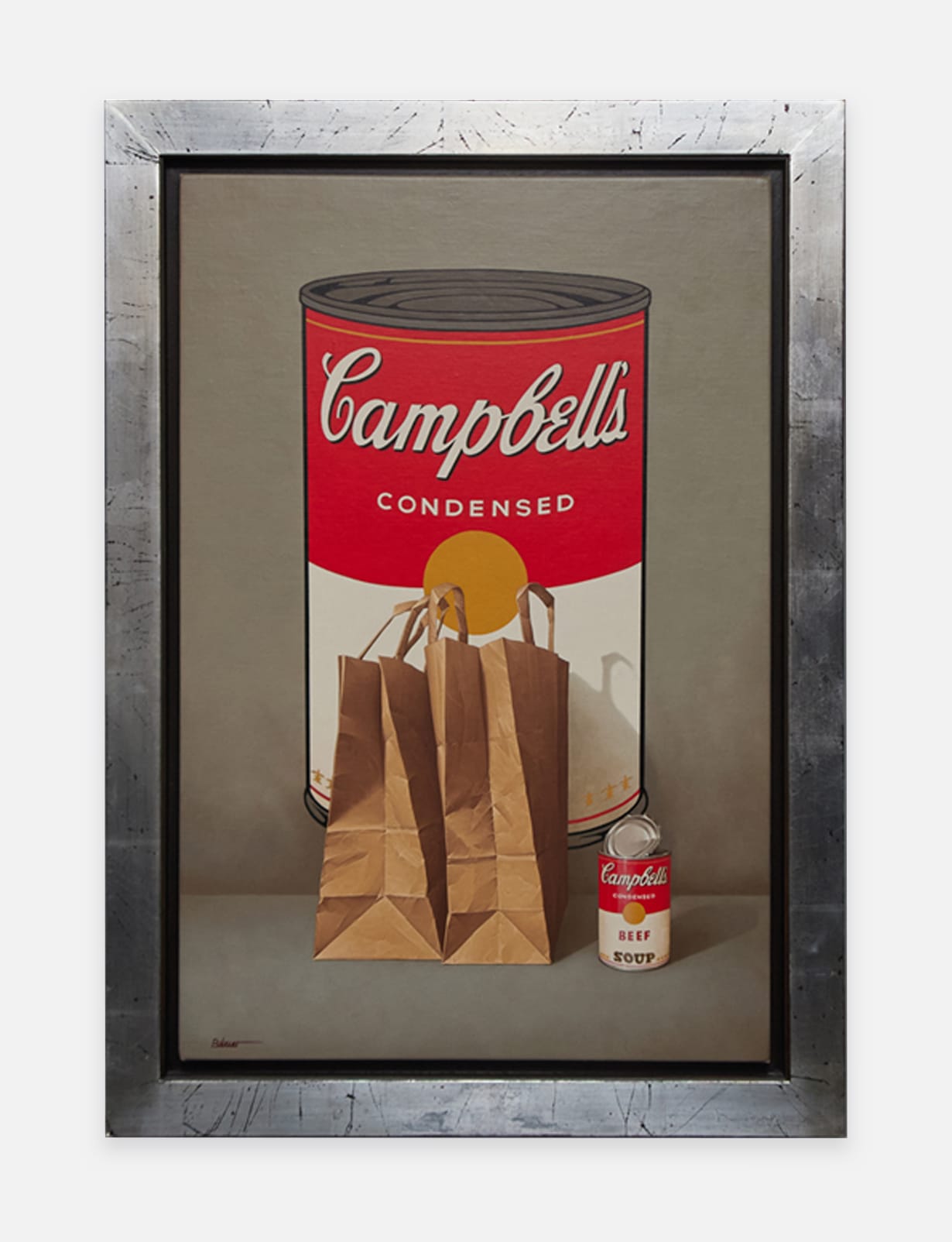 Joseph Balaguer Paper Bags and Soup Cans
