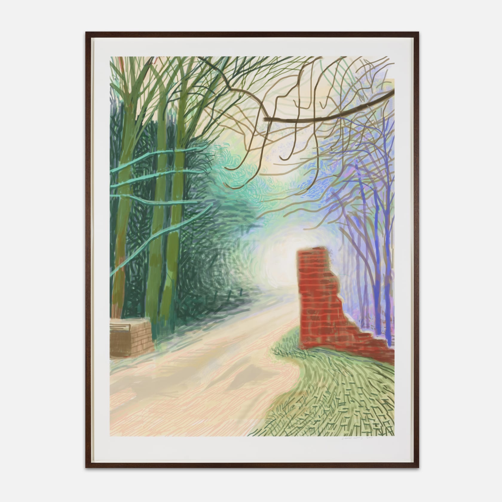 David Hockney, The Arrival of Spring in Woldgate, East Yorkshire in 2011, 2011