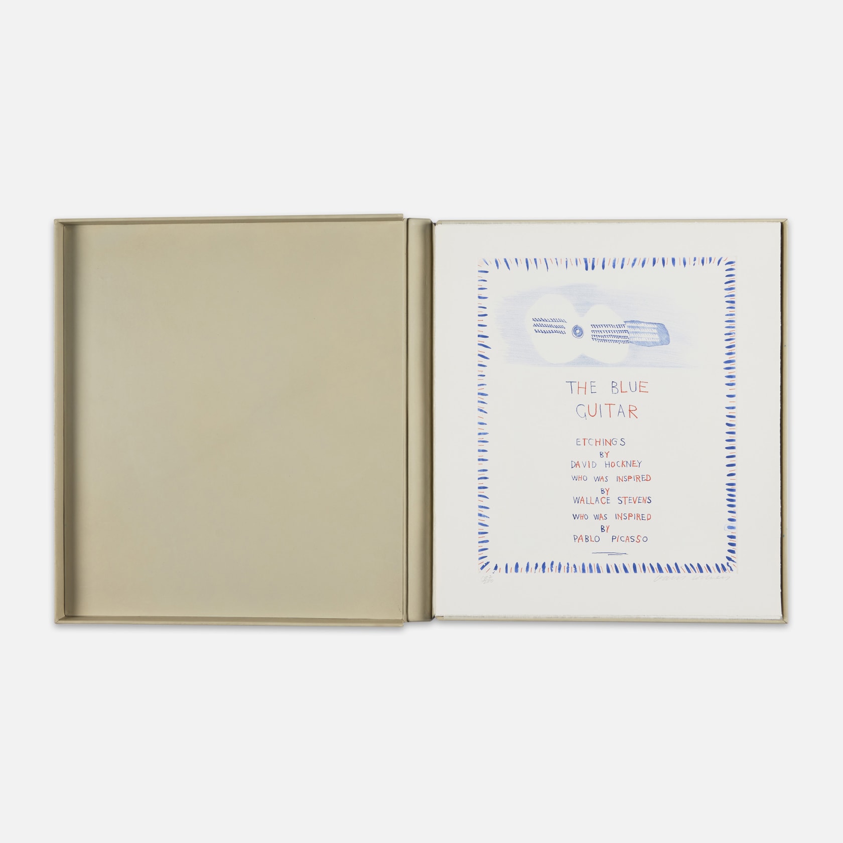 David Hockney, The Blue Guitar , 1976-77