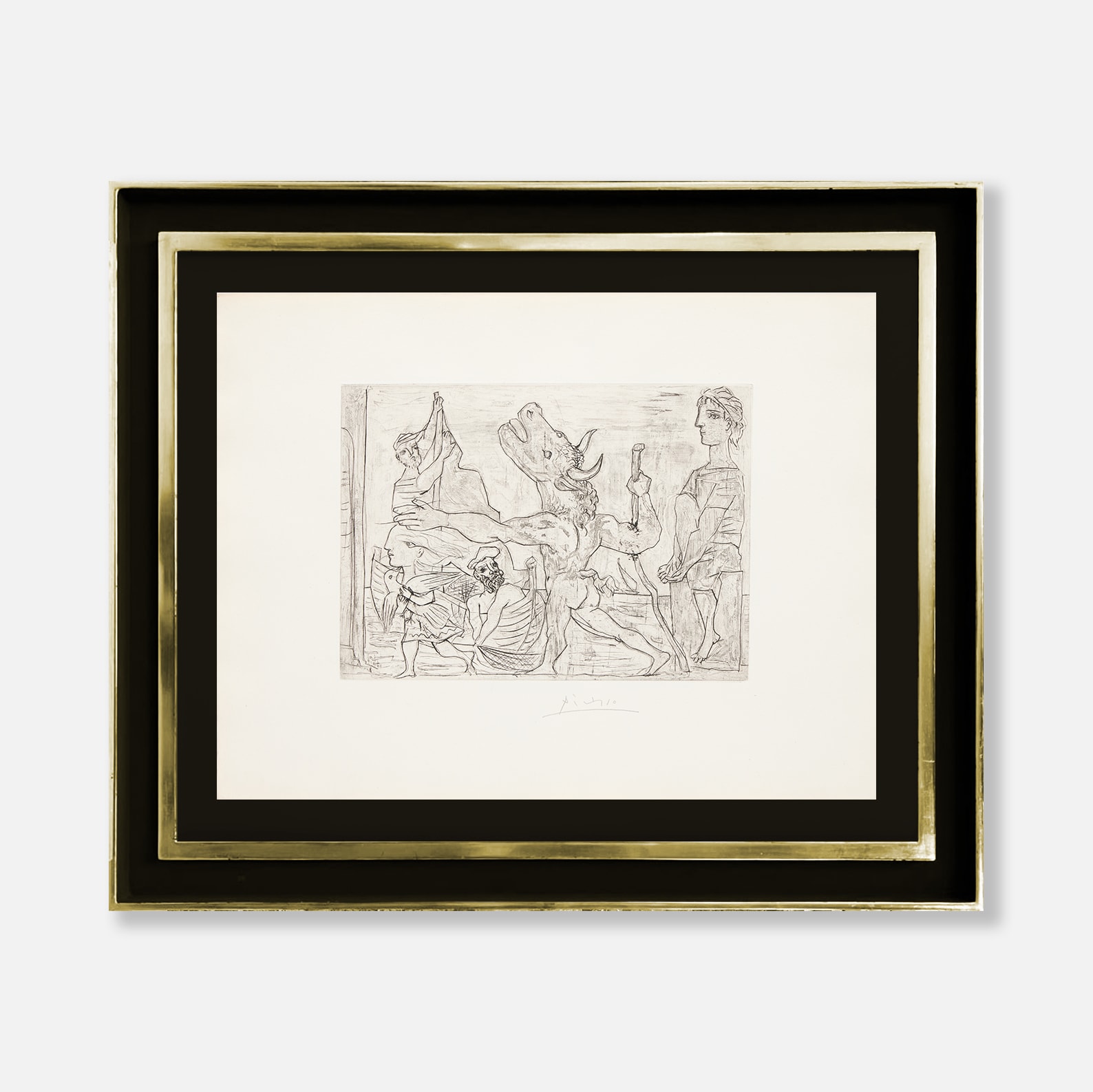 Pablo Picasso, Minotaure aveugle guidé par une fillette, III , 1934/39