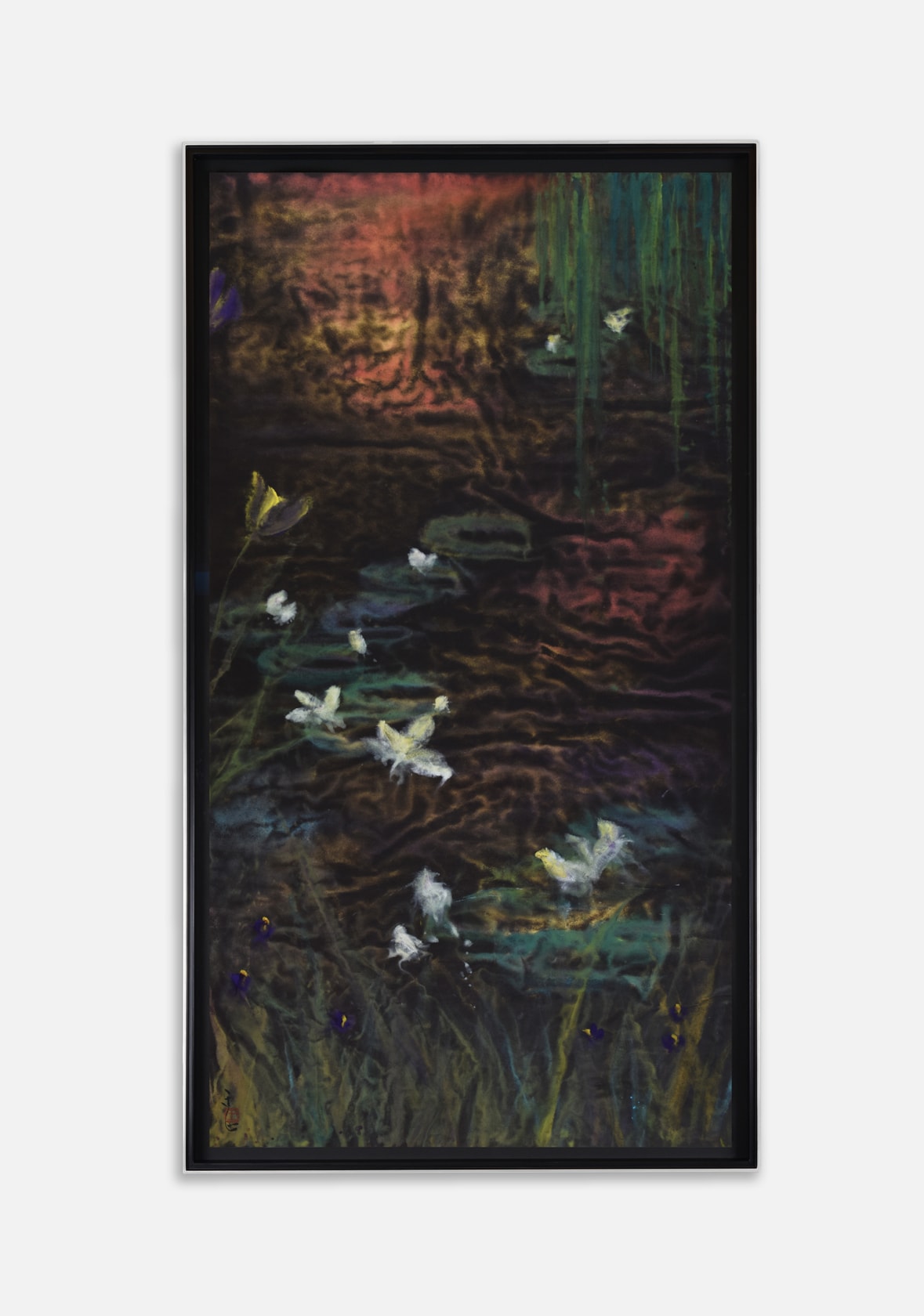 Wang Tingxin, Lily Pond with Mu Reflection, 2017