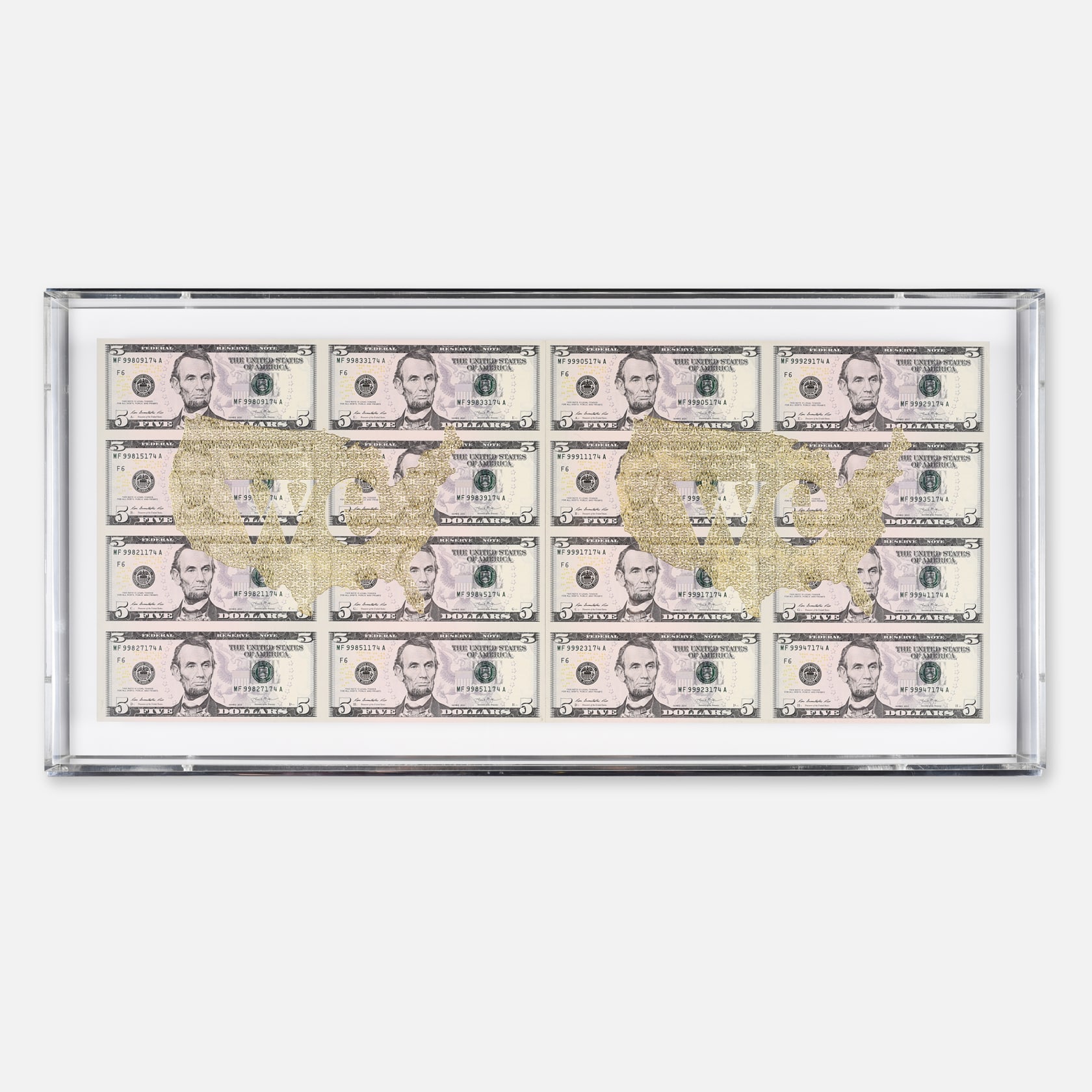 Santiago Montoya, US Gold Map We $5, 2017