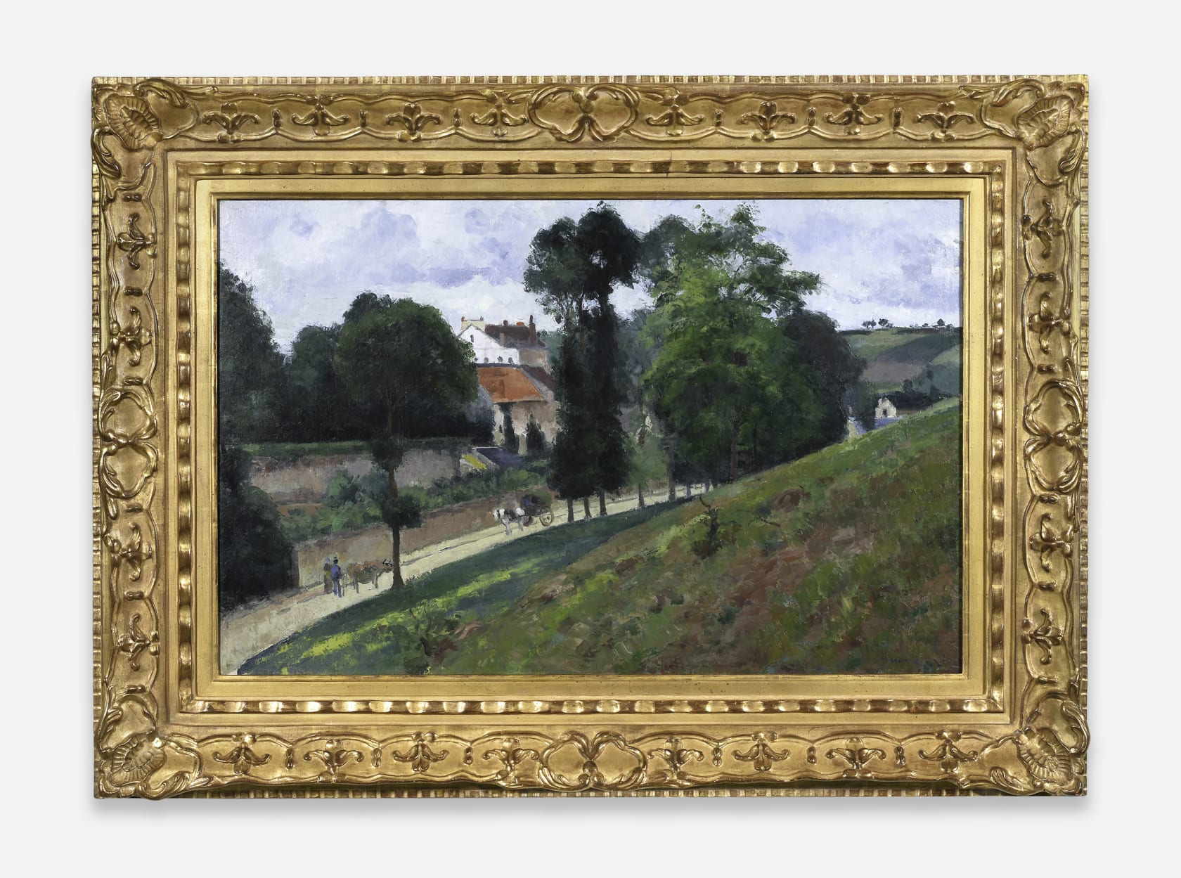 Camille Pissarro, Vue sur la Maison des Mathurins, Pontoise, 1875